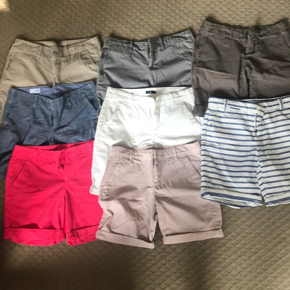 Lot of 8 size 0 Gap shorts